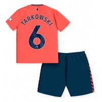 Fotbalové Dres Everton James Tarkowski #6 Dětské Venkovní 2023-24 Krátký Rukáv (+ trenýrky)